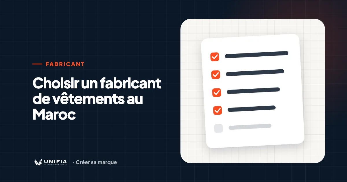 Checklist pour choisir un fabricant de vêtements au Maroc