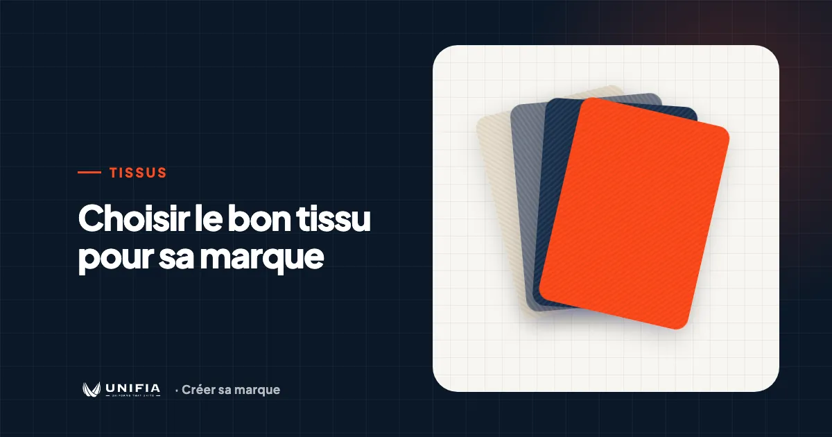Échantillons de tissus pour une marque de vêtements : jersey, molleton et sergé