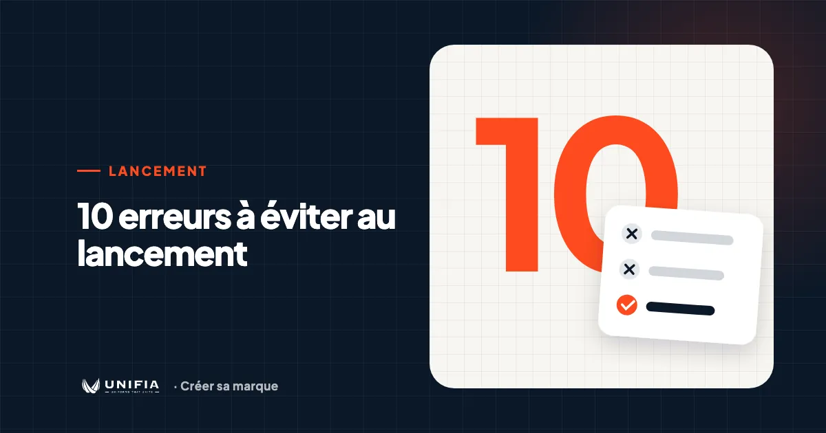 Checklist des erreurs à éviter au lancement d'une marque de vêtements