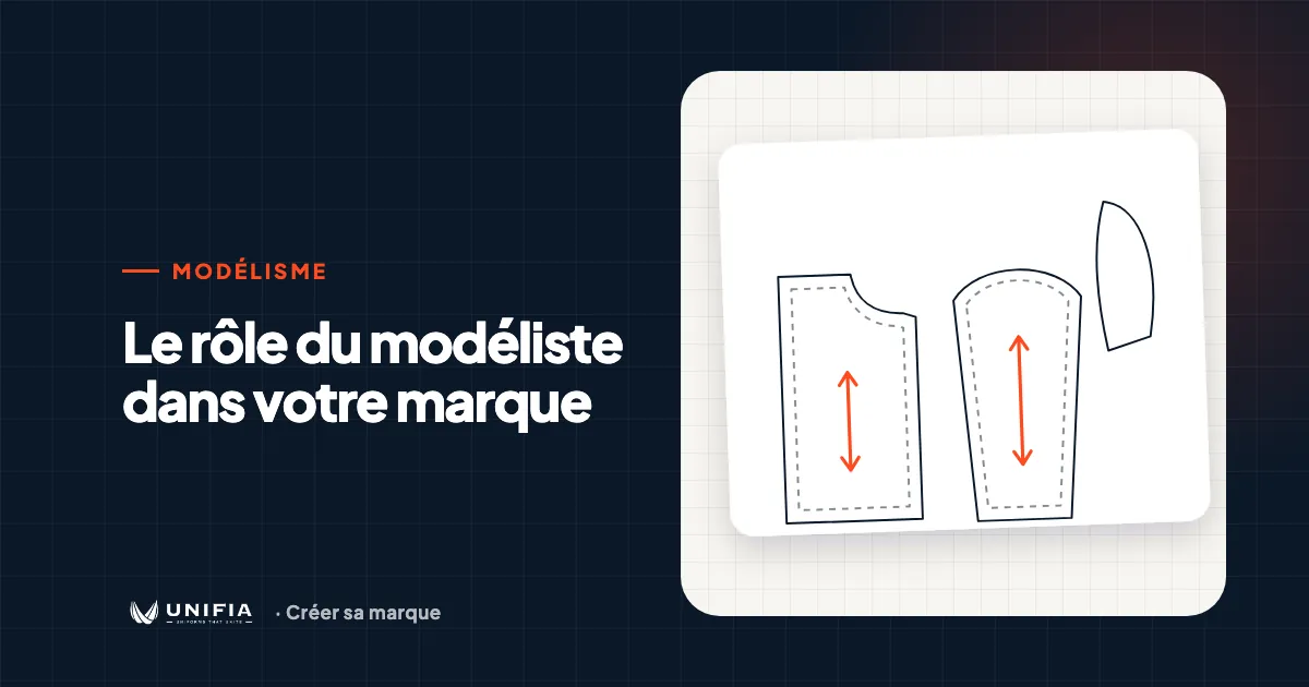 Pièces de patron d'un sweat à capuche préparées par un modéliste