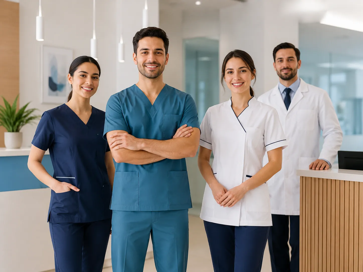 Personnel médical en tenues professionnelles — santé Maroc